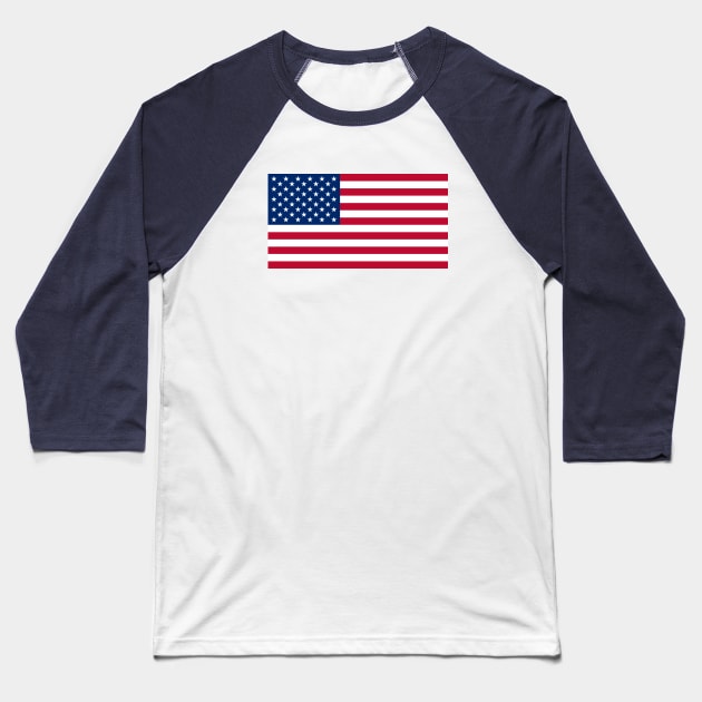 American Flag with USA mask flag Baseball T-Shirt by remixer2020